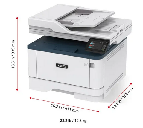 imprimante-noir-et-blanc-b305-xerox-pro taille dimension