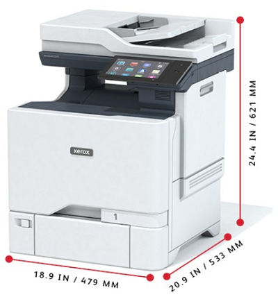 dimension-imprimante-xerox-couleur-c625