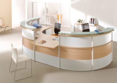 Banque d'accueil Steelwood professionnelle