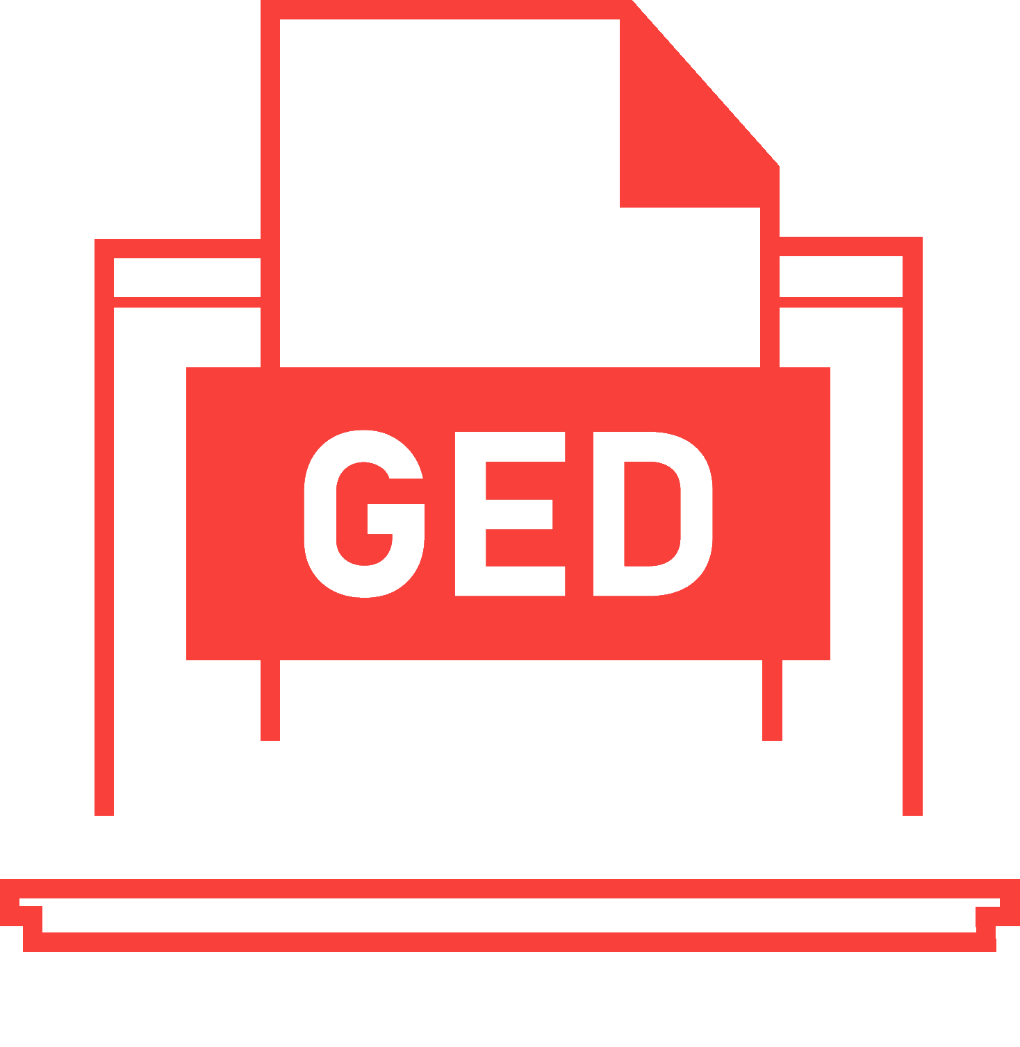 Logo- gestion electronique de documents bureau concept auch tarbes