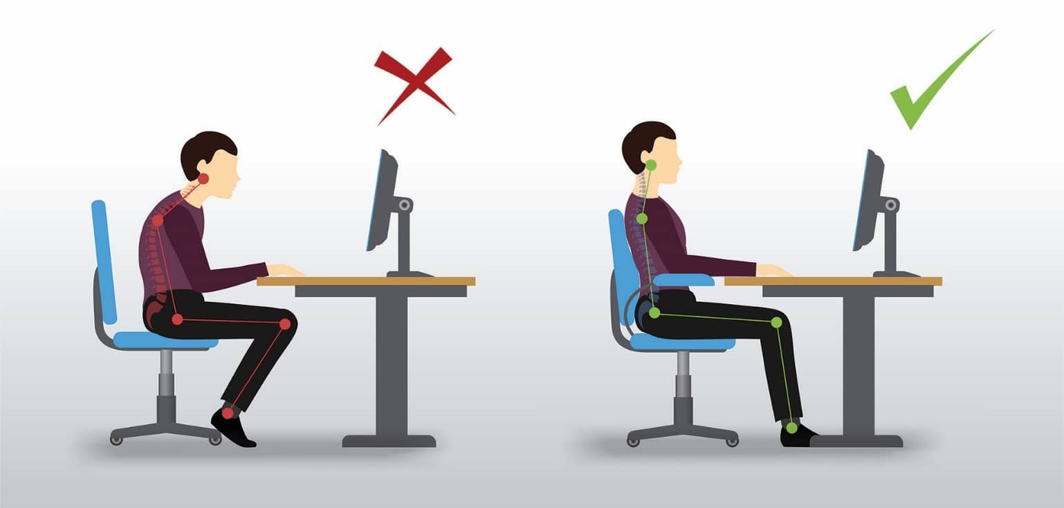 position ergonomie-bureau